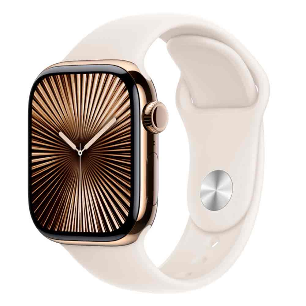 Apple Watch Series 10 GPS, Caixa Preta Brilhante de Alumínio de 42 mm, Pulseira Esportiva