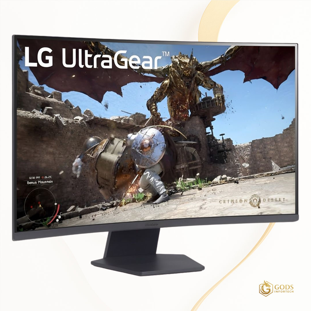 Monitor Gamer Curvo LG UltraGear 32GS60QC-B 32" QHD 180 Hz / 1 ms - Preto